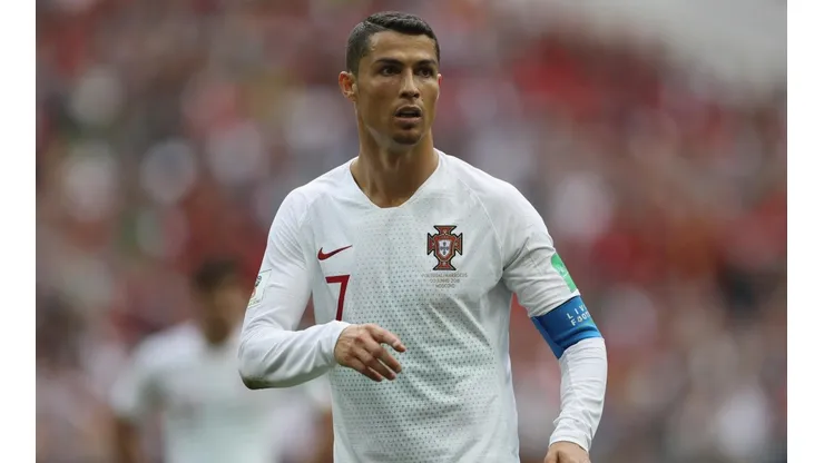 Foto de Cristiano Ronaldo con la Selección de Portugal.