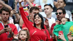 Es hermosa: Georgina Rodríguez prendió fuego la grada del Estadio Luzhniki