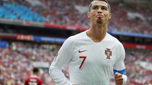 Cristiano festeja su gol