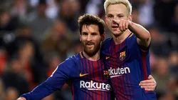 Messi y Rakitic en el Barcelona