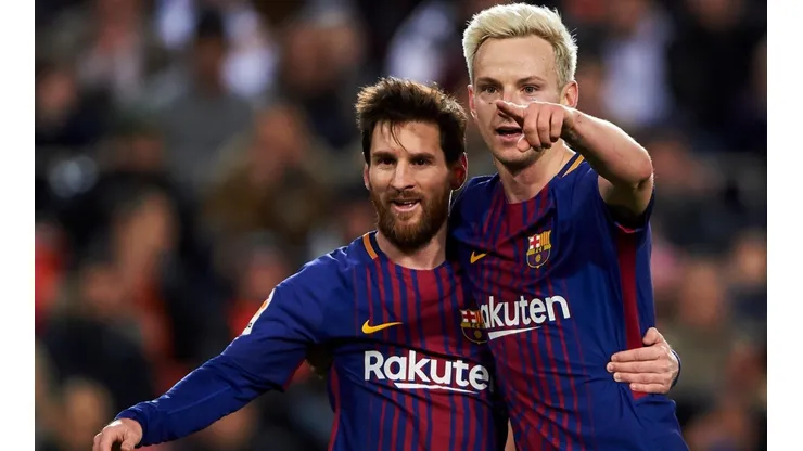 Messi y Rakitic en el Barcelona