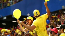 Foto de los fanáticos de Colombia en Mundial de Rusia
