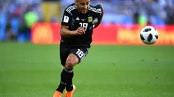 Toto Salvio en el partido ante Islandia