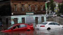 Las lluvias fueron muy fuertes en Rusia