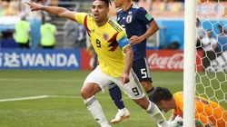 Radamel Falcao debutó en un Mundial con una derrota frente a Japón.