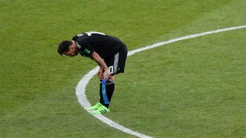 SIN NADA. Lionel Messi se quedó con las manos vacías ante Islandia con la Selección Argentina (Foto: Getty).