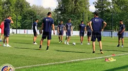 Los jugadores conversaron entre ellos antes de iniciar el trabajo en San Petersburgo