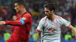 Cristiano ante Isco en su debut en Rusia.