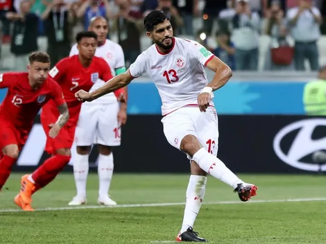 Ferjani Sassi, desde el punto penal, igualó el encuentro ante Inglaterra