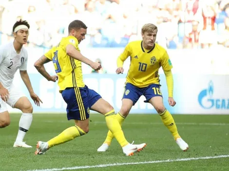 Era gol de Suecia, pero Berg lo erró de manera insólita