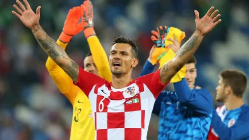 Dejan Lovren festeja el triunfo sobre Nigeria.