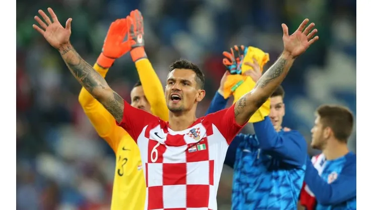 Dejan Lovren festeja el triunfo sobre Nigeria.