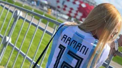 Foto de Daniela Rendon con la camiseta de la Selección Argentina