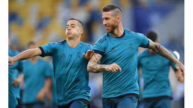 Lucas Vázquez y Sergio Ramos en Real Madrid.