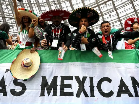 ¡Están de fiesta! La hinchada de México hasta se animó a gritarle "Ole" a Alemania