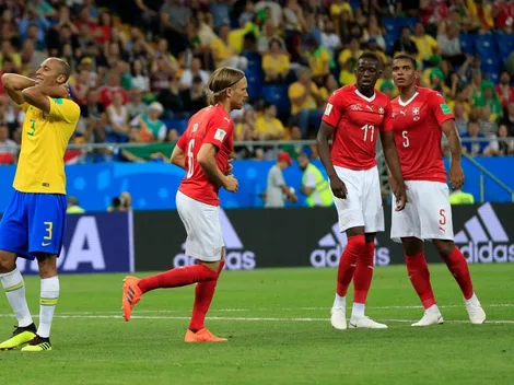 Roger Federer celebró el empate de Suiza ante Brasil
