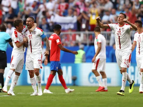 Serbia se sacó de encima a Costa Rica con un golazo de Kolarov