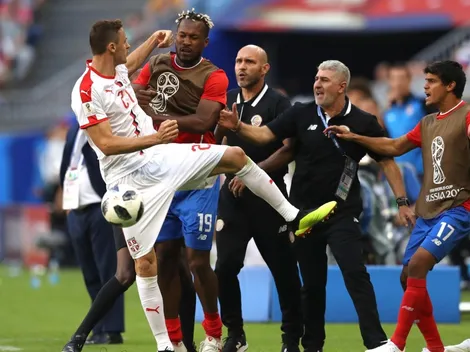Costa Rica y Serbia protagonizaron una pelea Mundial