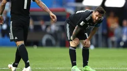 Argentina v Iceland: Group D - 2018 FIFA World Cup Russia - during the 2018 FIFA World Cup Russia group D match between Argentina and Iceland at Spartak Stadium on June 16, 2018 in Moscow, Russia. - Images cannot be used in books or individually in the form of mobile alert services or downloads without prior approval from FIFA