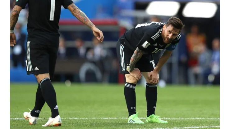 Argentina v Iceland: Group D - 2018 FIFA World Cup Russia - during the 2018 FIFA World Cup Russia group D match between Argentina and Iceland at Spartak Stadium on June 16, 2018 in Moscow, Russia. - Images cannot be used in books or individually in the form of mobile alert services or downloads without prior approval from FIFA