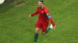 APARECIÓ EL BICHO. Cristiano Ronaldo celebra su penal ante España con Portugal (Foto: Getty).