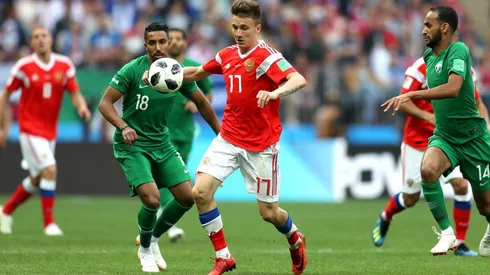 Golovin en acción en el Mundial.