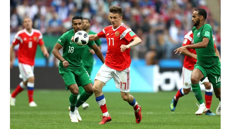 Golovin en acción en el Mundial.
