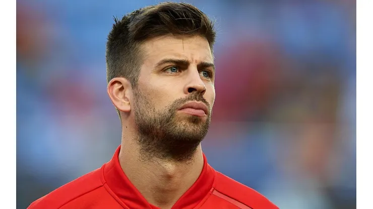 Foto de Gerard Piqué con la Selección de España
