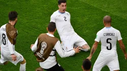 Foto de los jugadores de Uruguay.