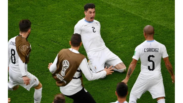 Foto de los jugadores de Uruguay.