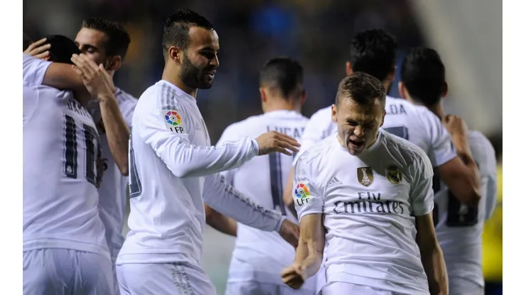 Chéryshev grita su gol ante el Cadiz, partido que terminó siendo un calvario para el Real Madrid