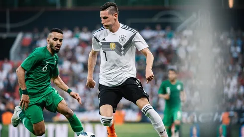 Foto de Julian Draxler con la piel de la Selección de Alemania.