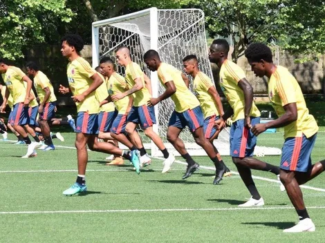 James y Barrios entrenaron diferenciados hoy en Colombia
