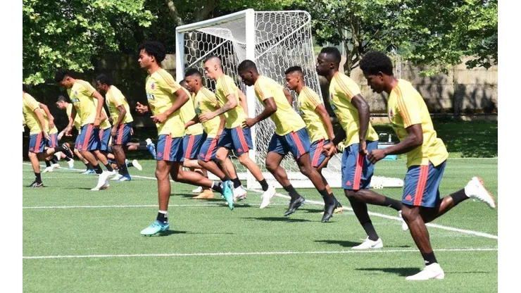 Foto de los jugadores de la Selección Colombia