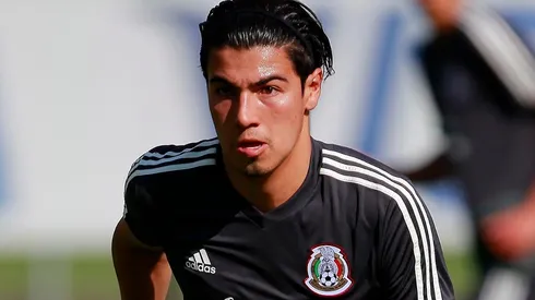 Érick Gutiérrez entrenando.