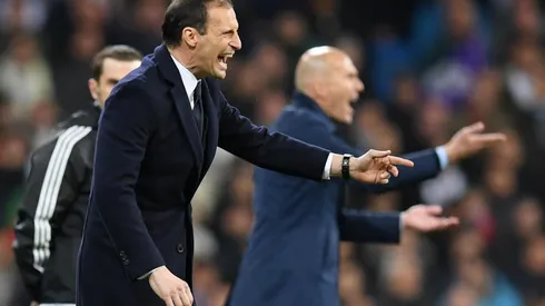 PUDO LLEGAR POR ZIDANE. Allegri durante la última serie ante Real Madrid por Champions League (Foto: Getty).