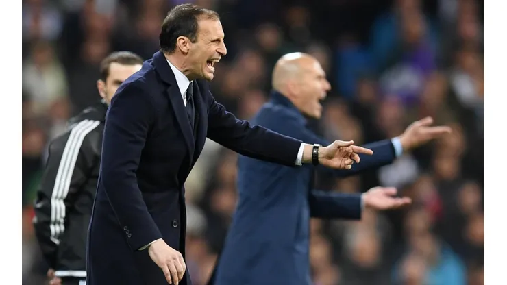 PUDO LLEGAR POR ZIDANE. Allegri durante la última serie ante Real Madrid por Champions League (Foto: Getty).