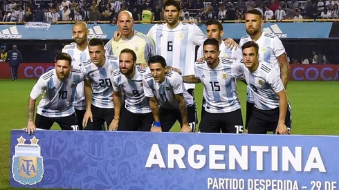 LA ILUSIÓN ALBICELESTE. El once titular de Argentina ante Haití en el último amistoso antes de Rusia 2018 (Foto: Getty).