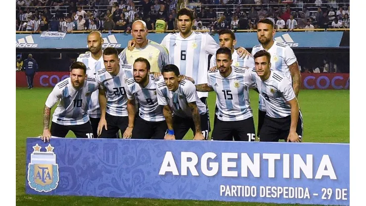 LA ILUSIÓN ALBICELESTE. El once titular de Argentina ante Haití en el último amistoso antes de Rusia 2018 (Foto: Getty).