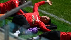 Paolo trabajó aparte y Gareca probó con Flores y Farfán en ataque