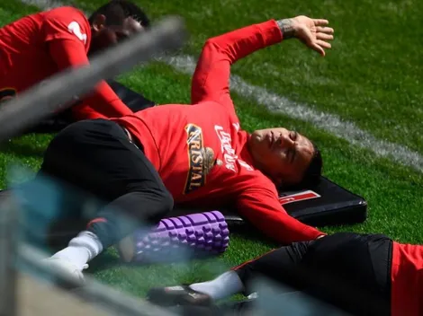 Paolo trabajó aparte y Gareca probó con Flores y Farfán en ataque