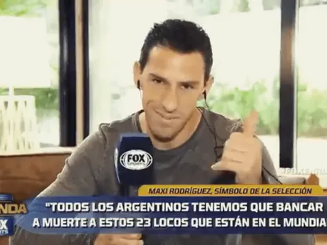 No aguantó: Maxi Rodríguez se emocionó al hablarle al seleccionado de Argentina