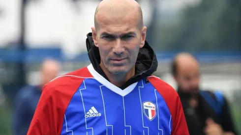 EL MAGO. Zinedine Zidane antes del partido de leyendas con Francia.