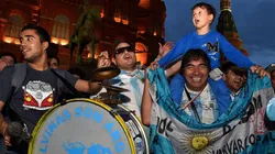 ARGENTINOS EN RUSIA. La Albiceleste copó Moscú desde antes del Mundial de Rusia 2018.