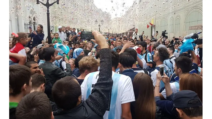 Fiesta argentina en pleno Rusia