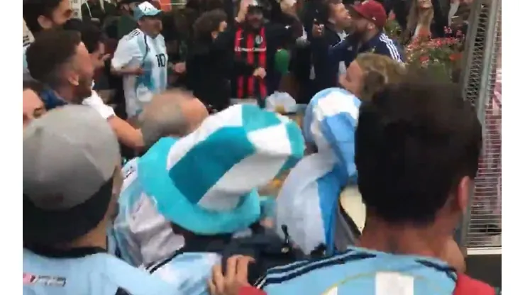 La hinchada de Argentina ya está en Rusia
