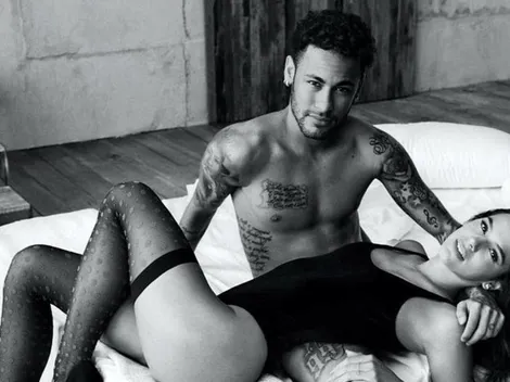 Neymar, foto con Bruna en la cama y un hermoso "Te amo"