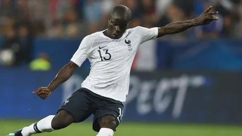 N'Golo Kanté en la Selección de Francia.