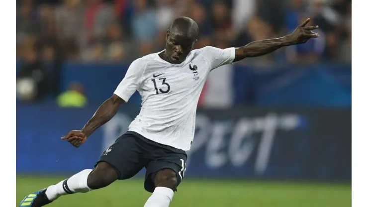 N'Golo Kanté en la Selección de Francia.