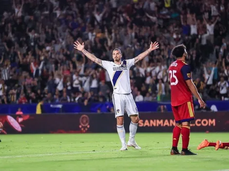 Zlatan participa en goleada del LA Galaxy al Real Salt Lake